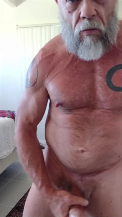 Cum poured down from his Cock