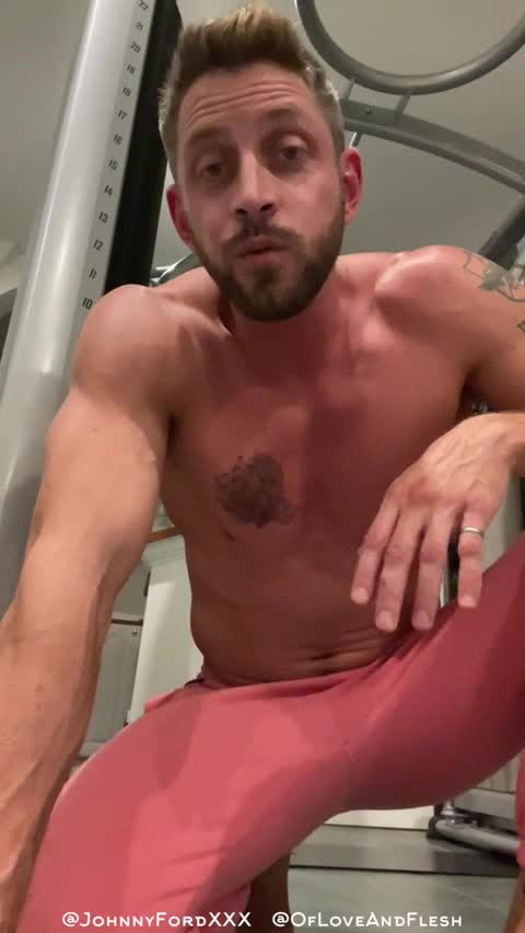 Doing Squats Naked Cock Show