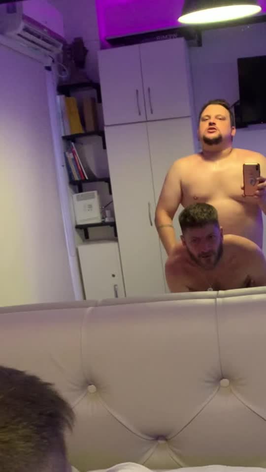 Grinning like that before the deep doggy fuck
