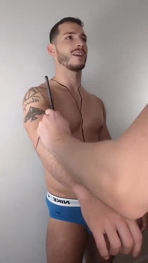 Turning his body and dick into a superhero