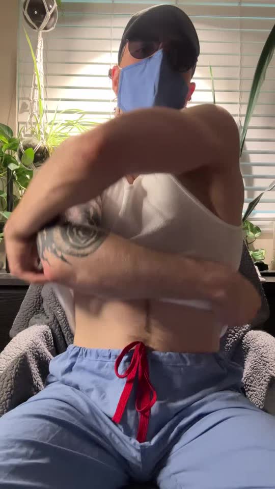 Teasing my thick cock for you boys